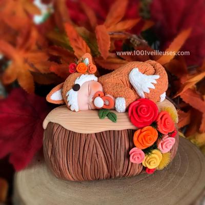 Customized baby fimo figurine - Fox theme