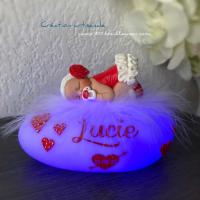 Regalo para bebé niña, personalizable - tema de amor