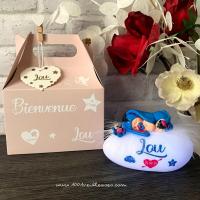 Veilleuse personnalisée - bébé bourriquet avec sa boite cadeau