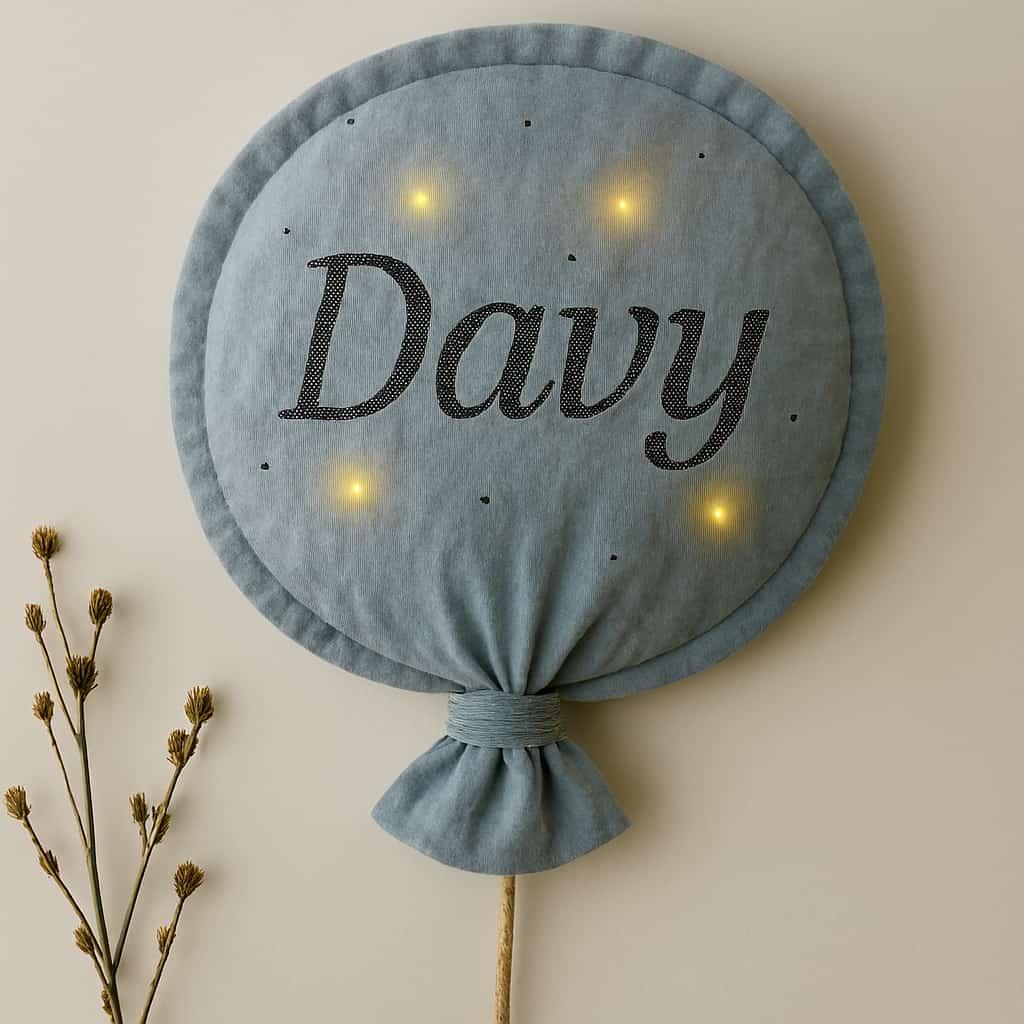 Coussin ballon mural personnalisé Davy