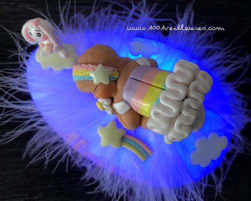 idée cadeau naissance original - veilleuse pour fille personnalisable avec prénom