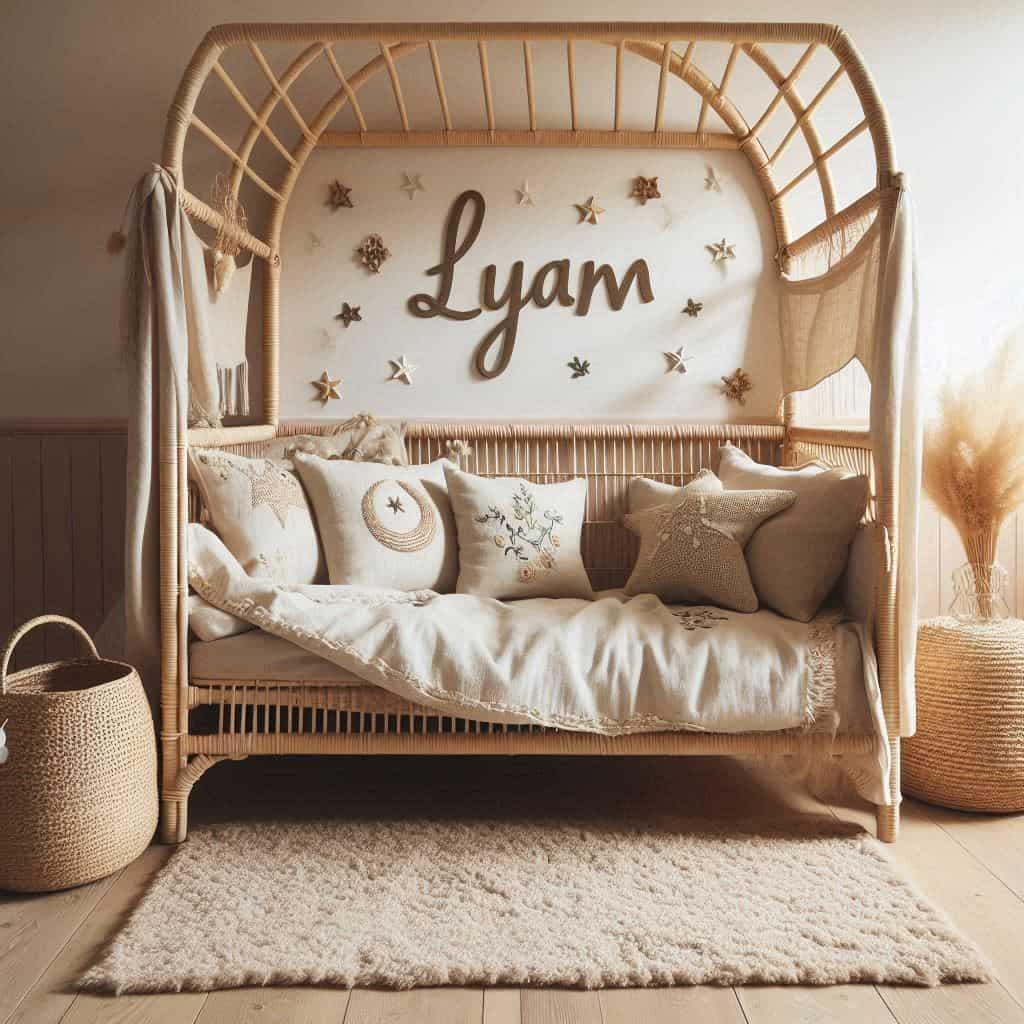 Chambre intitulee lyam decoration boheme couleurs naturelles rotin bois osier