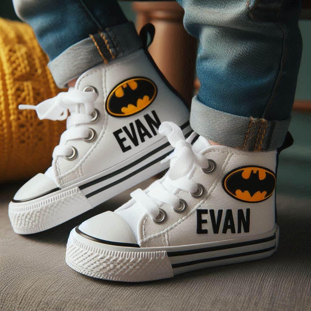 Chaussures personnalisees avec le prenom evan