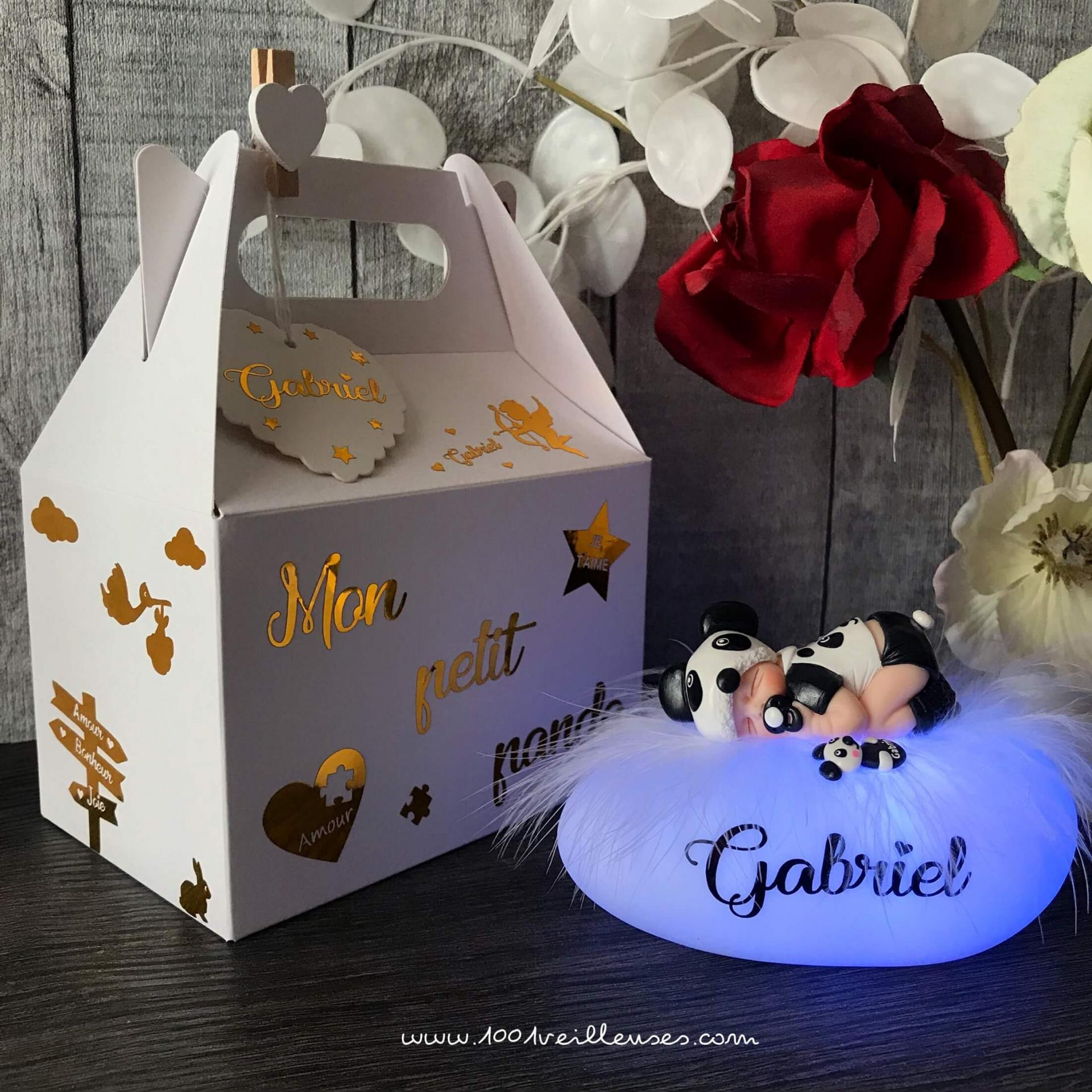 Baby gift set - panda night light