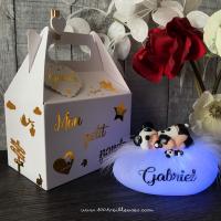 coffret naissance bebe - veilleuse panda