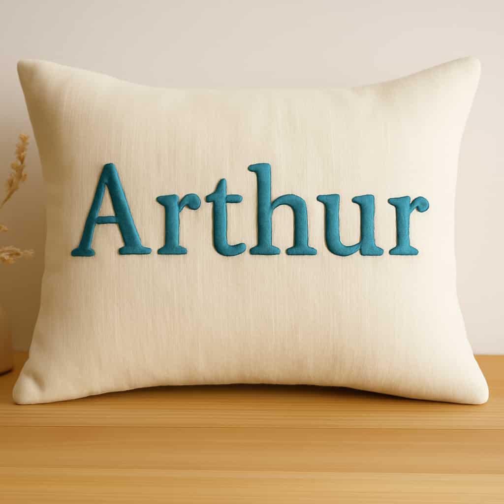 coussin personnalisé arthur