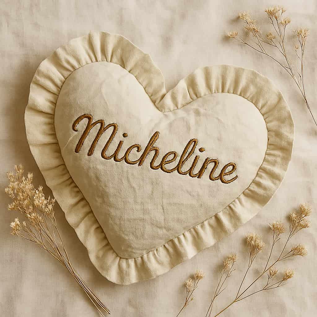 Coussin vintage Micheline