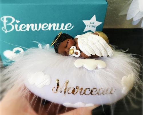 cadeau original à offrir pour des heureux parents sur le thème des anges