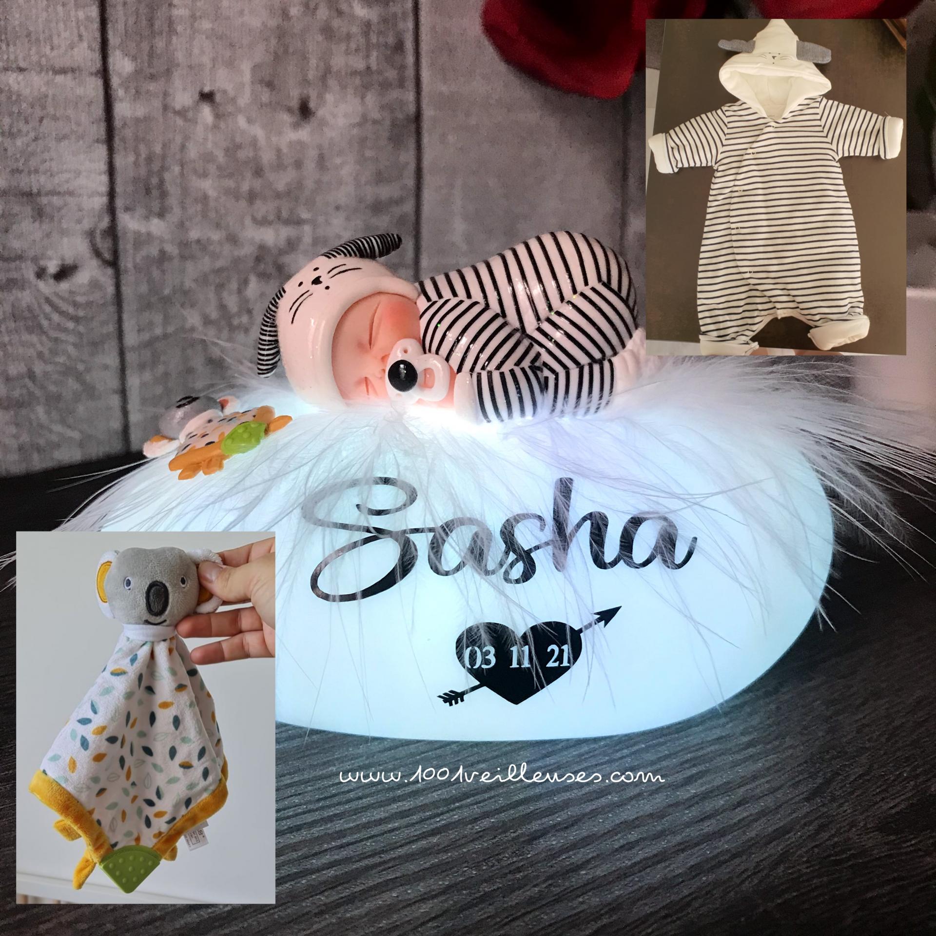 Personnaliser Veilleuses 3D Pour les enfants 7 changement de couleur Nom de gravureLumières décoratives Chargement USB cadeau femelle la fille fils Noël Anniversaire Fête des mères 