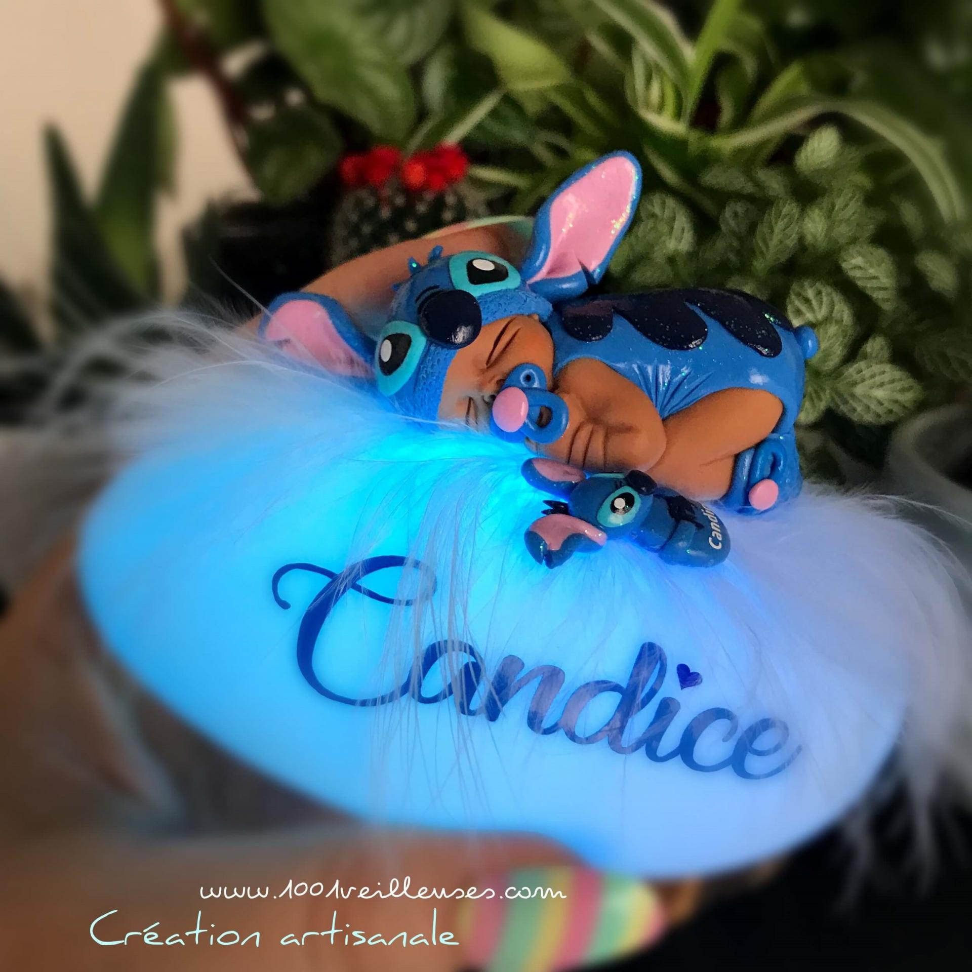 Incroyable lampe led stitch bebe personnalise