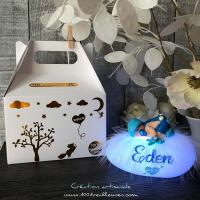 Lámpara nocturna regalo para bebé personalizada con nombre para niño