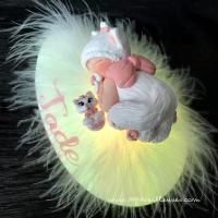 Night light for girl - Marie Aristocats - personalized with name - unique baby gift