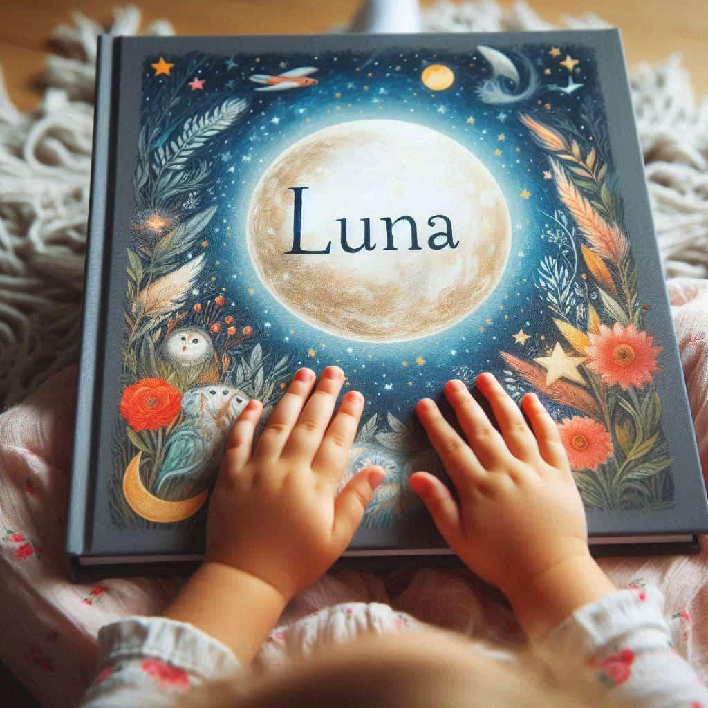 Livre d histoire pour enfant personnalise avec le prenom luna