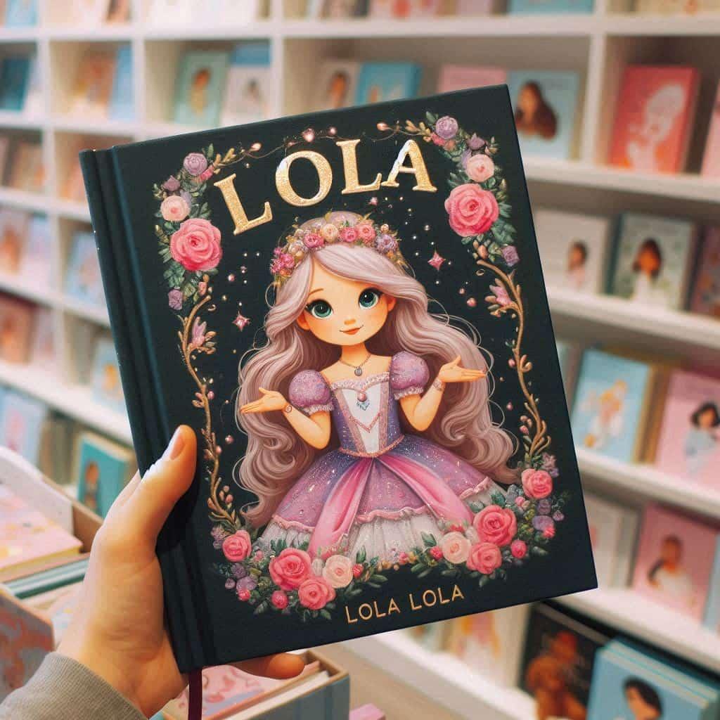 Livre enfant personnalise avec le prenom lola