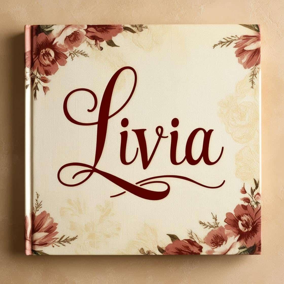 Livre personnalise avec le prenom livia