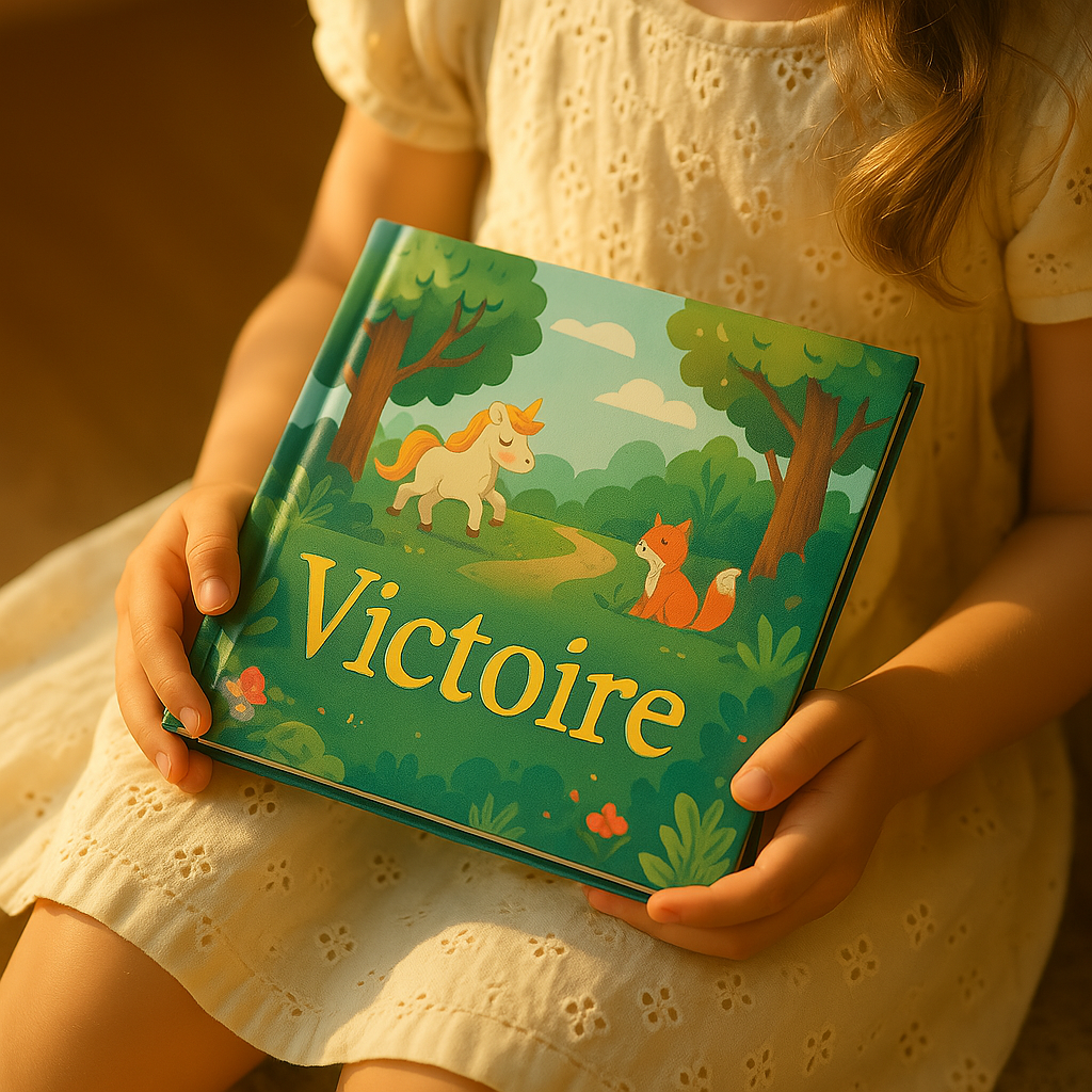 Livre personnalise avec le prenom victoire cadeau pour enfant