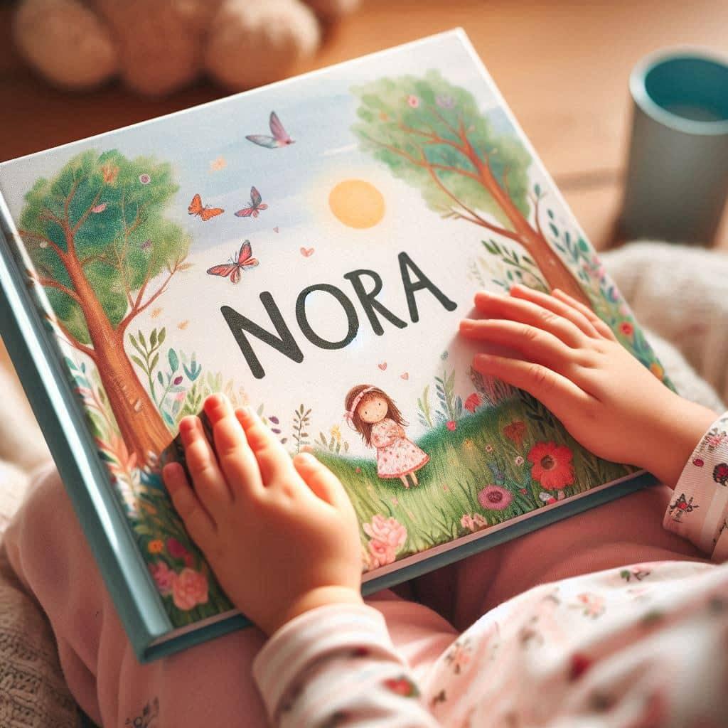Livre personnalise pour enfant avec le prenom nora