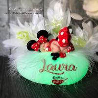 Magnifique creation bebe veilleuse minnie personnalise