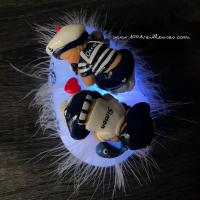 Magnifique lampe artisanale jumeaux personnalisation 1 