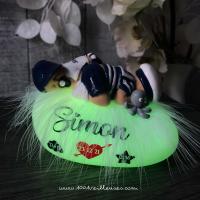 Magnifique veilleuse artisanale jumeaux personnalisation 5 