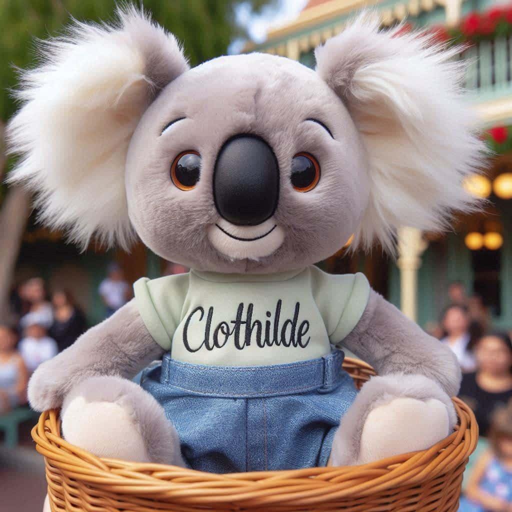 Peluche koala personnalisation au nom de clothilde