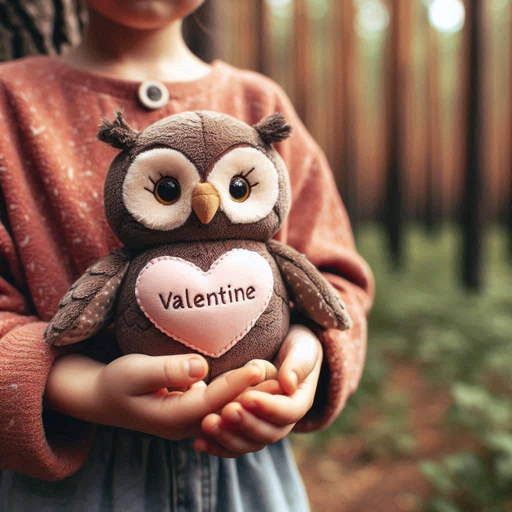 Peluche personnalisee avec le prenom de valentine