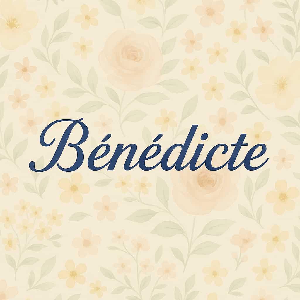 Prenom benedicte signification et origine