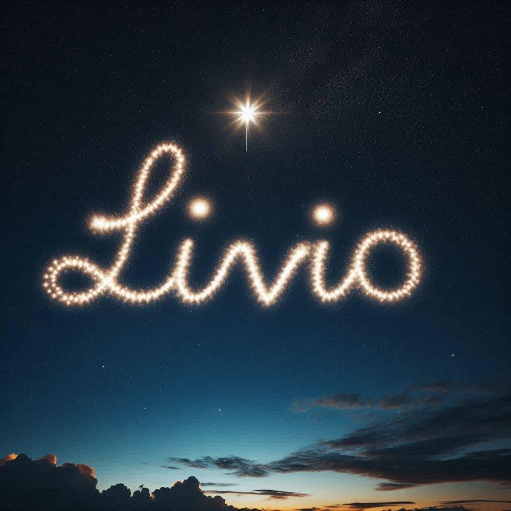 Prenom livio ecrit joliment dans le ciel signification et origine