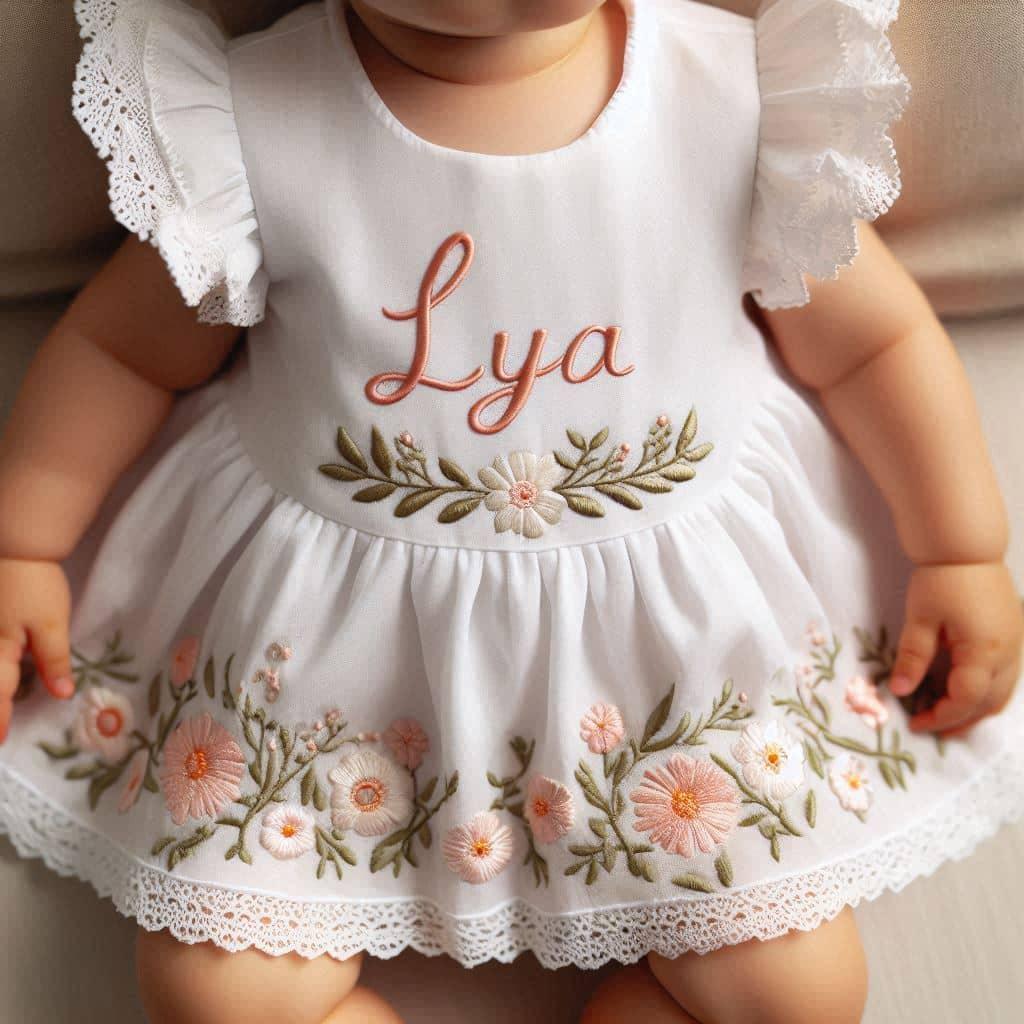 Robe bebe prenom lya