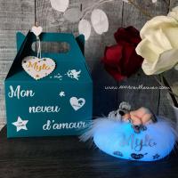 Koala nightlight with its plush - Personalized newborn gift - Handcrafted creation