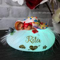 Sublime lámpara nocturna personalizable para bebé niña en Marruecos