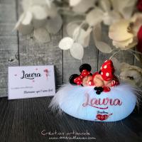 Bébé Minnie, la veilleuse Minnie faite main enfant cadeau naissance - 1001 Veilleuses