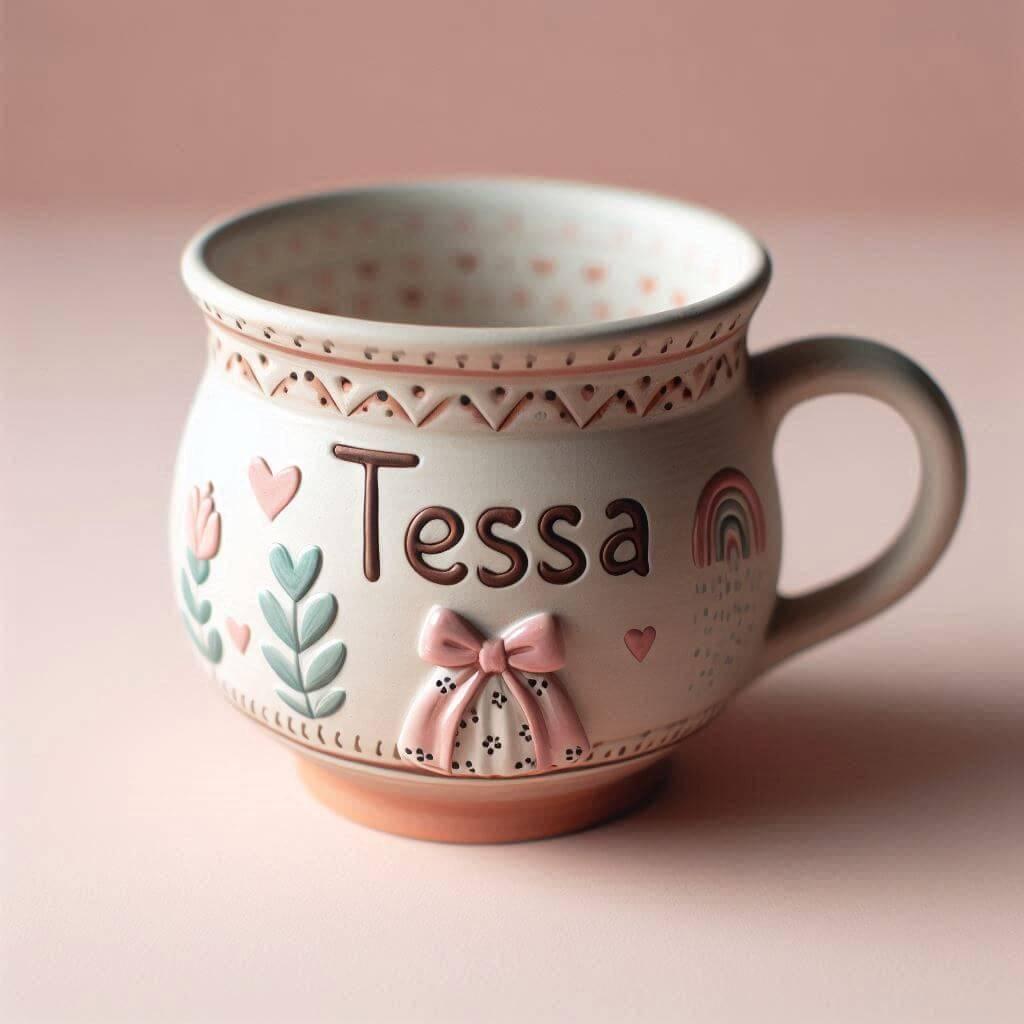 Tasse enfant prenom tessa