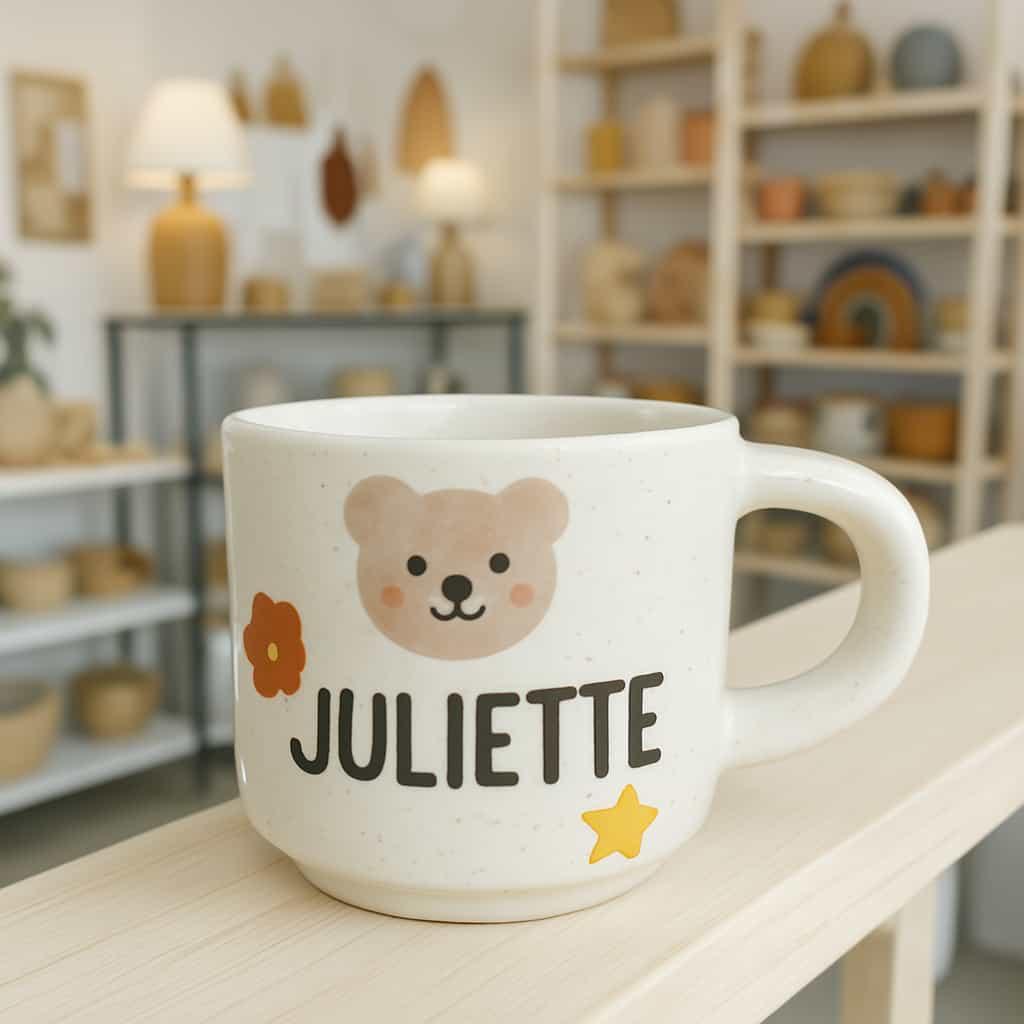 Tasse personnalisee avec le prenom juliette