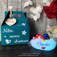 cadeau bebe personnalise - veilleuse doudou enfant - theme mario bros