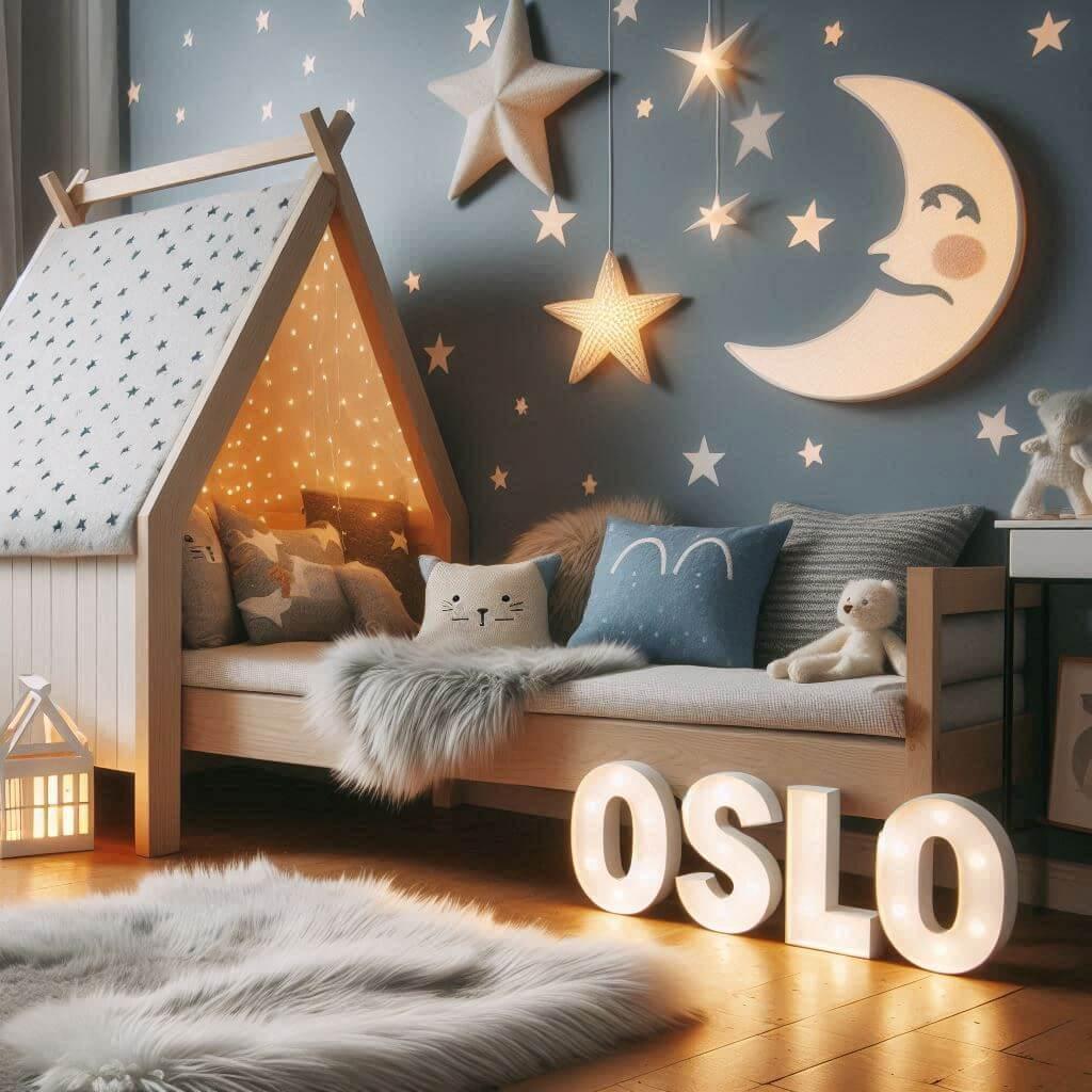 decoration enfant scandinave, prenom oslo