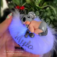 Luz nocturna de peluche de koala personalizada con un nombre