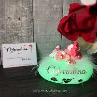 Unique and artisanal personalized baby gift - Hello Kitty - matching gift box and personalized message