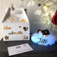 Night light gift box rare birth box artisanal reproduction of the cuddly toy and souvenir pajamas