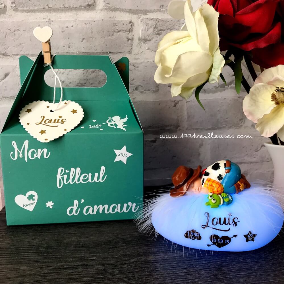 Veilleuse boite cadeau toy story