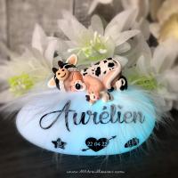 Baby cow, the cow night light for children available in black and white for your daughter