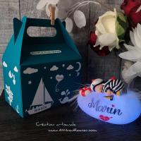 super cadeau de naissance - veilleuse garcon - marin - deco marine - artisanal