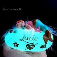 Nightlight for baby girl, personalized newborn gift with mermaid theme - Original baby gift