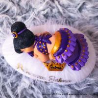 Rare and personalized newborn gift set - oriental princess night light plush - unique keepsake