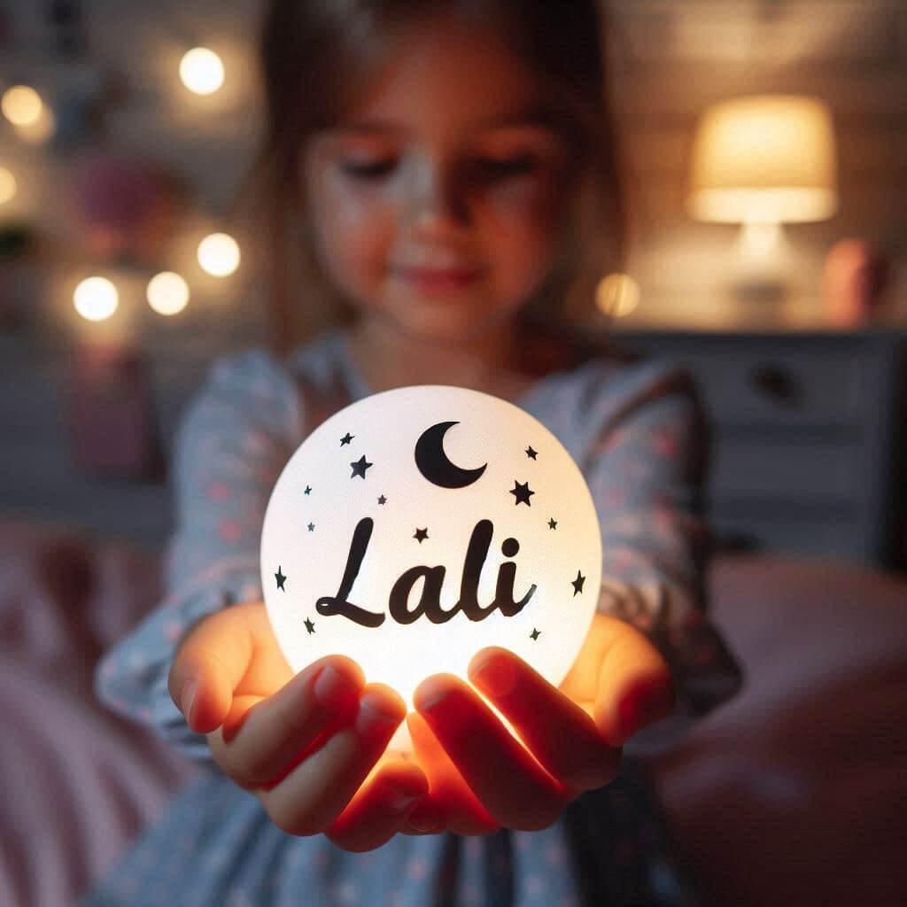 Veilleuse personnalisee pour fille avec le prenom lali