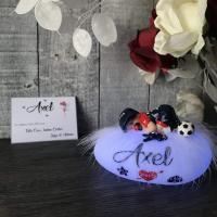 cadeau bebe personnalise - veilleuse doudou enfant - theme psg